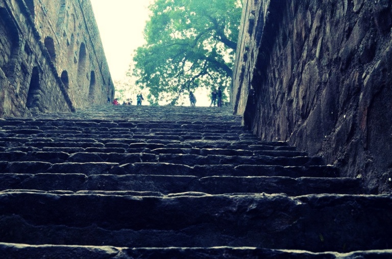 'Comparing life to a flight of stairs'